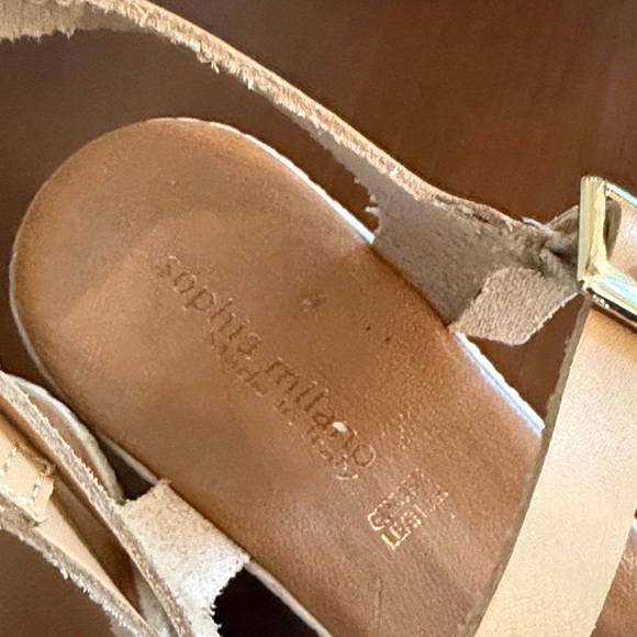 Neutral Floral Appliqué Espadrille Wedge Sandals - Multicolor Leather - Picture 2 of 6